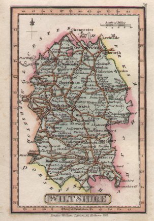 Map of Wiltshire - Miller-Darton